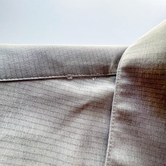 AOK 4XL Tall Grey Short Sleeve Button Up Shirt - Picture 5 of 8